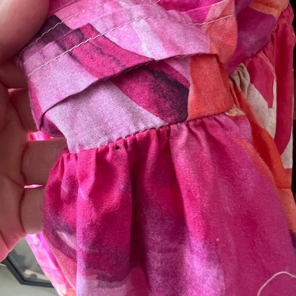 H&M babydoll dress plus size floral colorful tropical vacation sleeveless a-line - Picture 5 of 8